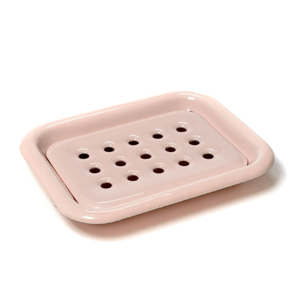 Enamel Dish Soap Misty Rose.