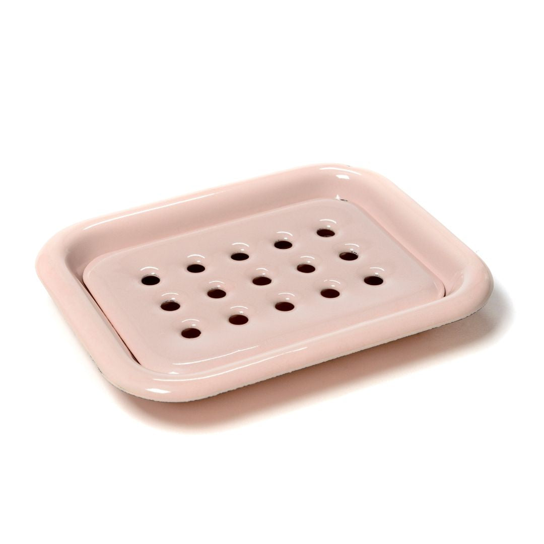 Enamel Dish Soap Misty Rose.