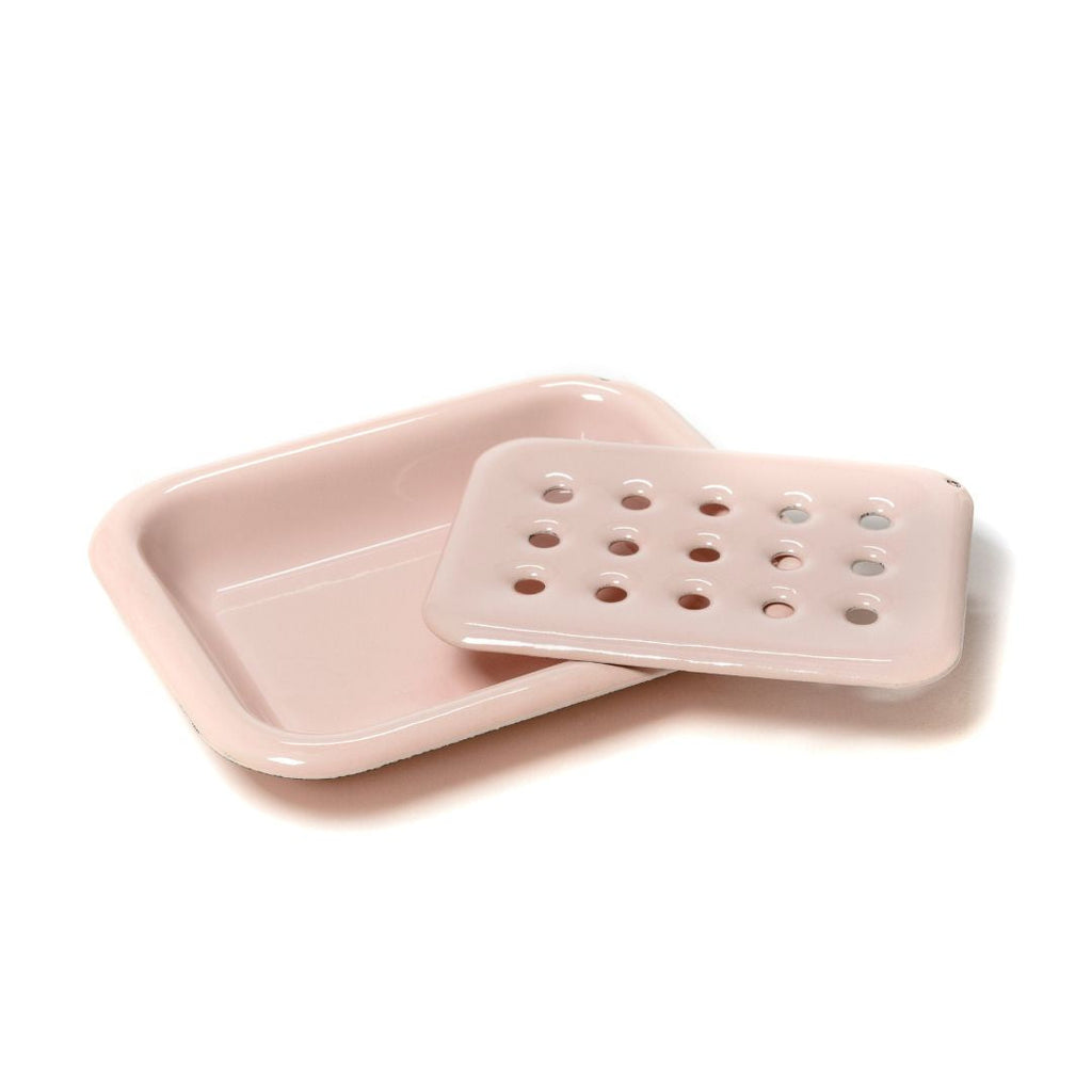 Enamel Dish Soap Misty Rose.