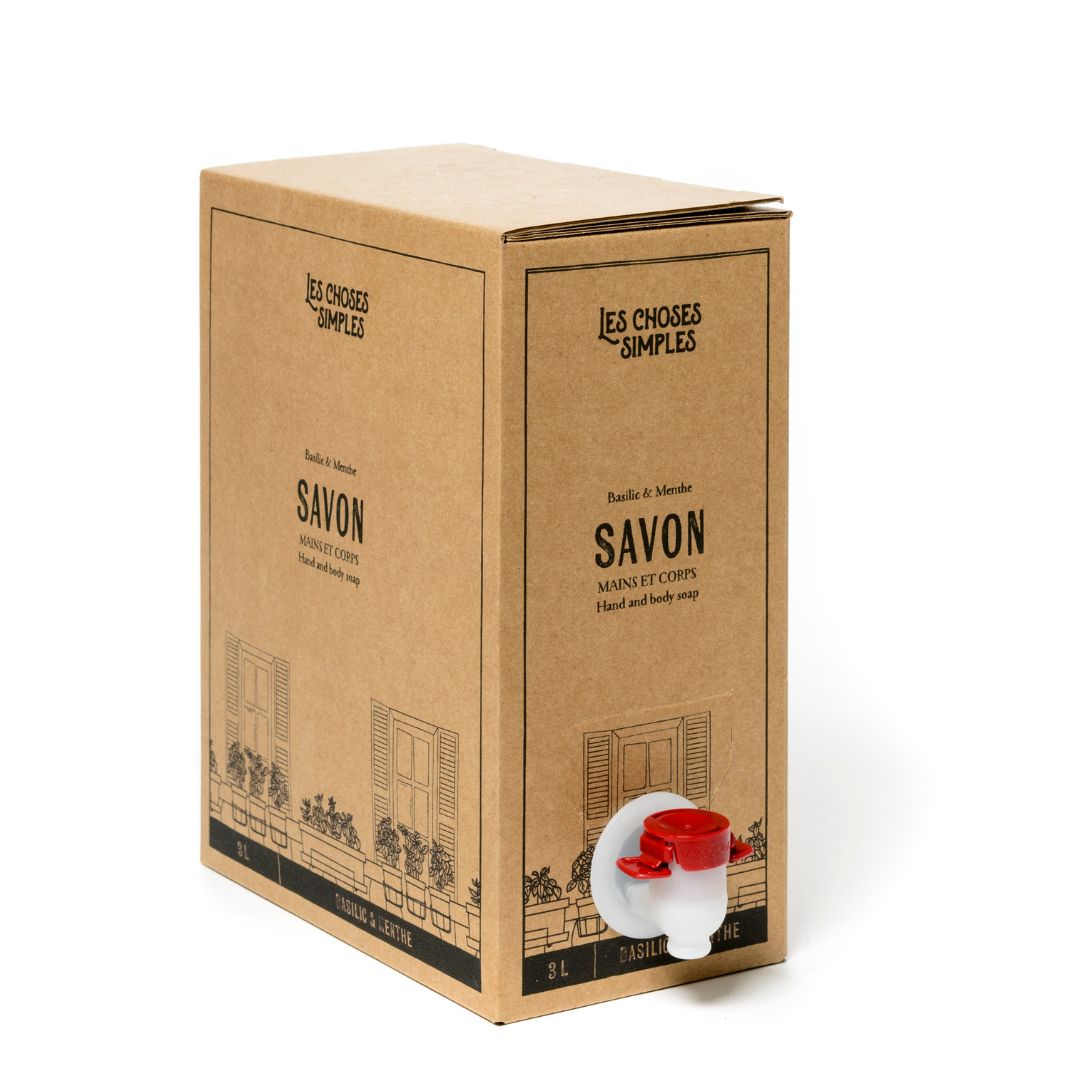 3L Eco-Refill Liquid Soap - Basil & Mint.