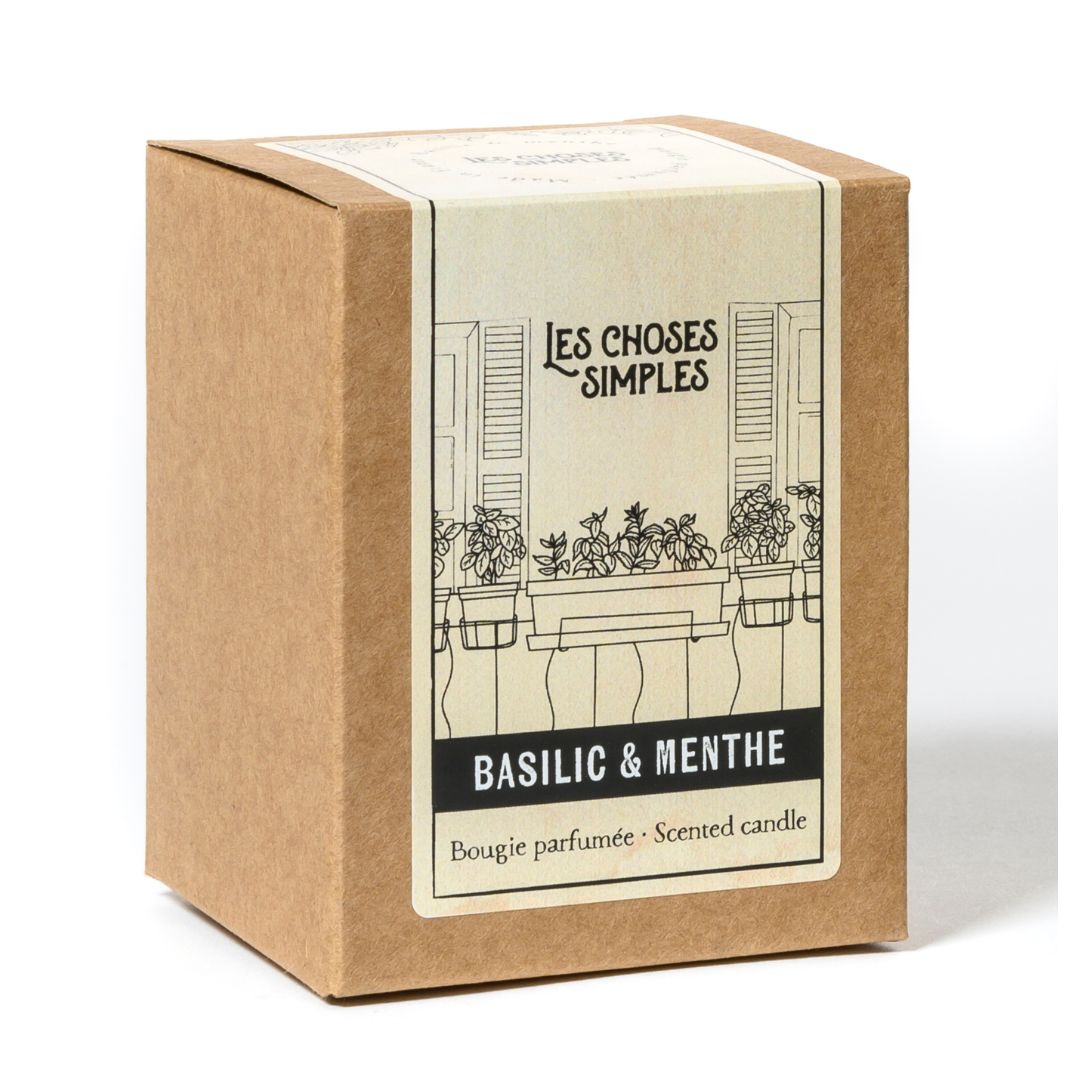 Boîte pour Bougie M "Basilic & Menthe"