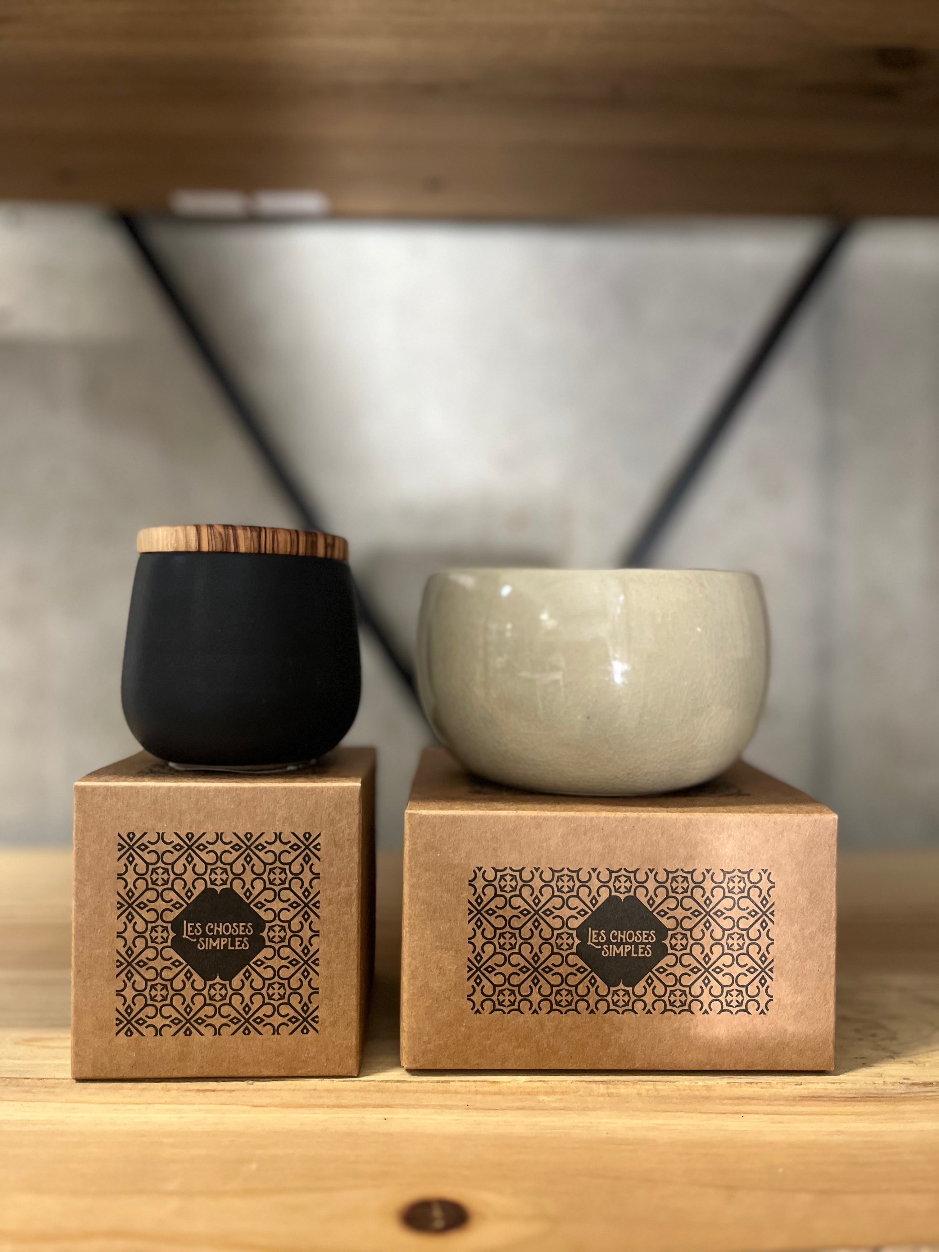 Ceramic Candle Glazed Linen - No 3 "Jardin d'Agrumes"