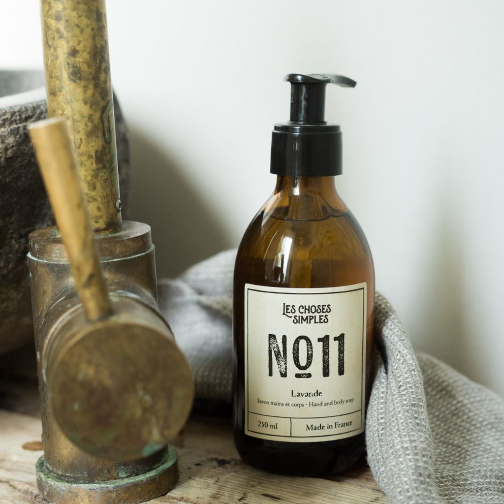 "Lavender" Liquid Soap (250 ml, glass).