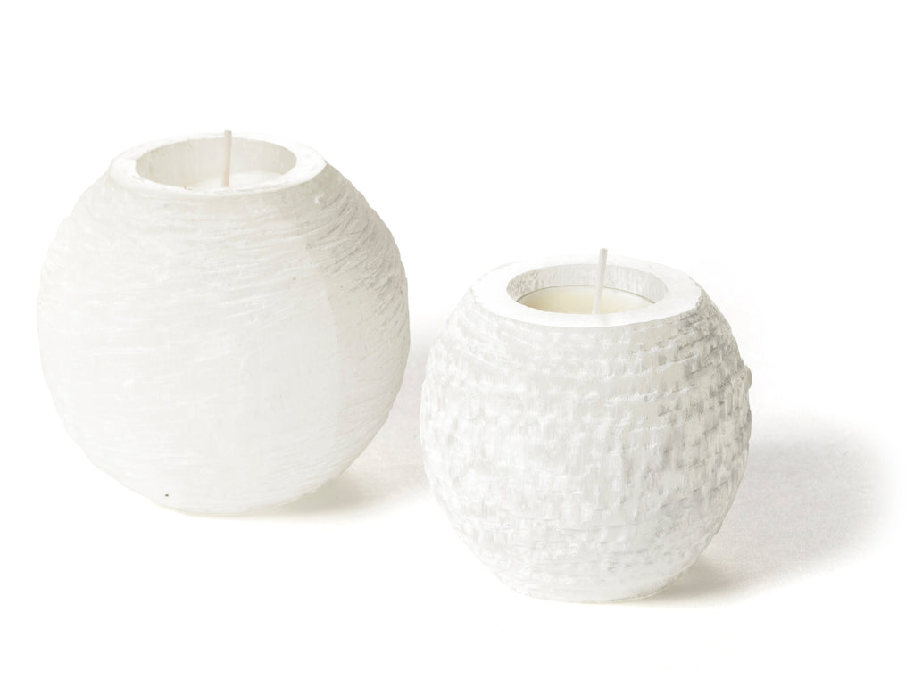 Selenite Tealight Holder White.